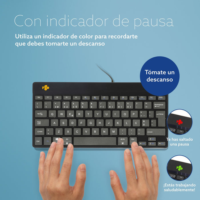 EAN 8719274492306 - R-Go Tools RGOCOPTWDBL teclado Universal USB Portugués imagen 6
