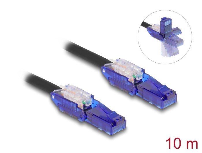 EAN 4043619809318 - DeLOCK 80931 cable de red Negro, Violeta 10 m Cat6 U/UTP (UTP) imagen 2