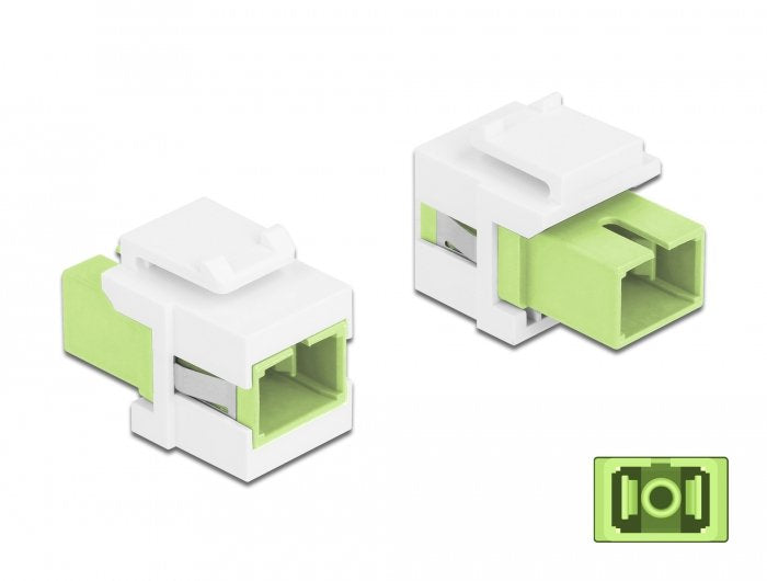 EAN 4043619868131 - DeLOCK Keystone Module SC Simplex female to SC Simplex female Cal, Blanco imagen 2