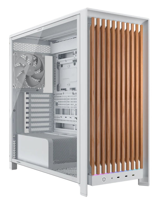 EAN 840440424987 - Corsair FRAME 5000D WOOD RS Midi Tower Nuez, Blanco imagen 1