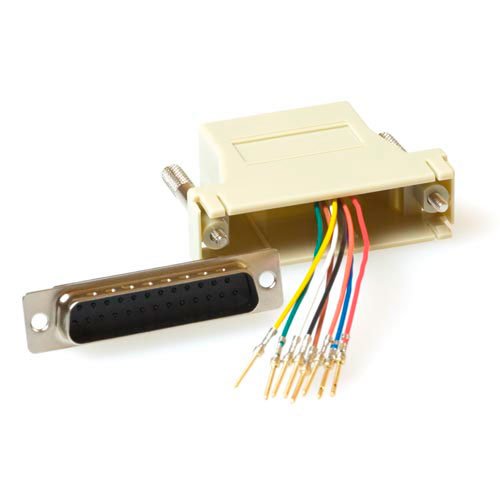 EAN 8716065133028 - ACT Modular Adapter D-sub/RJ-12 25-Sub-D RJ-45 Gris imagen 1