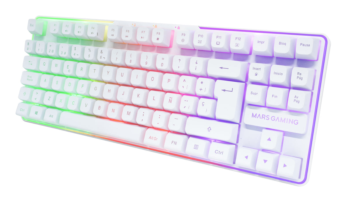 EAN 8435693111863 - Mars Gaming MCPWTKLWFR teclado Ratón incluido Juego RF inalámbrica + USB AZERTY Francés Blanco imagen 3