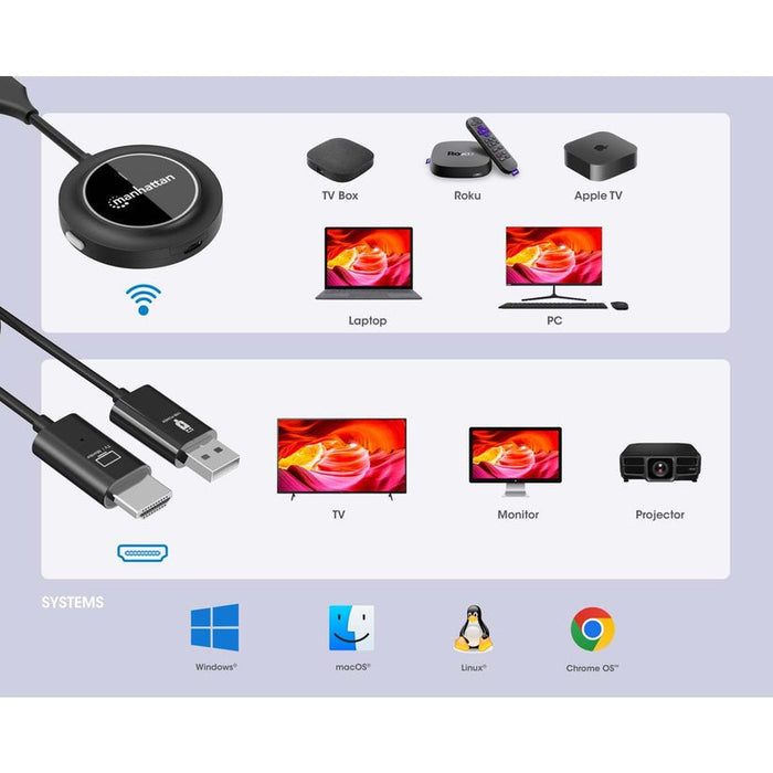 EAN 0766623154468 - Manhattan 154468 extensor audio/video Transmisor y receptor de señales AV imagen 8