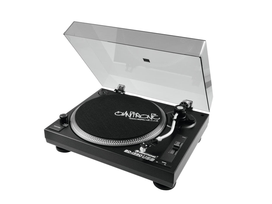 EAN 4026397356083 - Omnitronic BD-1390 Tocadiscos de tracción por correa portátil Negro imagen 2