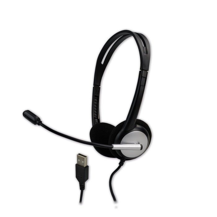 EAN 3700224765729 - MCL CSQ-M/USB auricular y casco Auriculares Alámbrico Diadema Oficina/Centro de llamadas USB tipo A Negro imagen 5