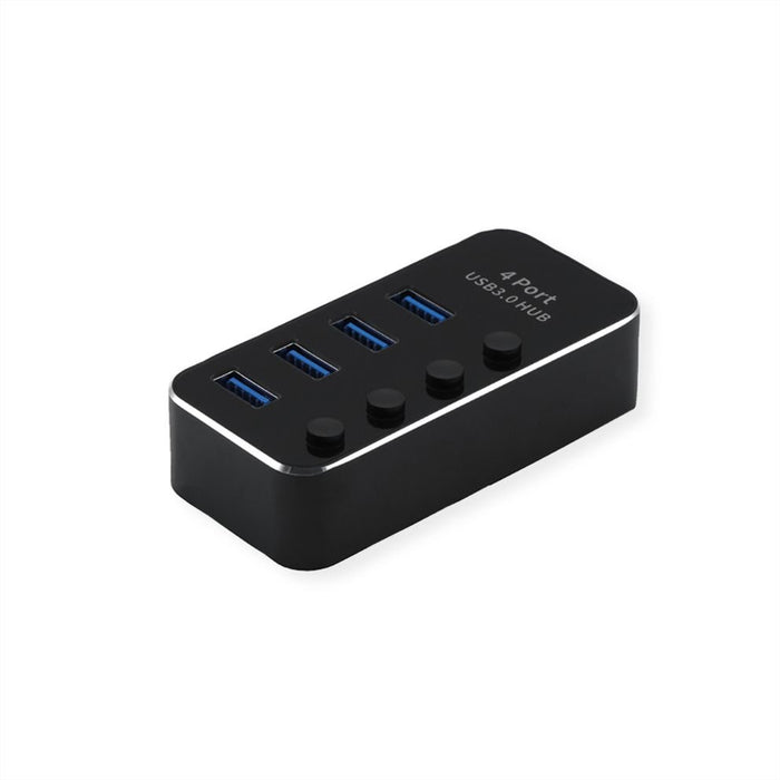 EAN 7630049621527 - ROLINE 14.02.5056 hub de interfaz USB 3.2 Gen 1 (3.1 Gen 1) Type-A 5120 Mbit/s Negro imagen 1