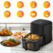 EAN 5907207221779 - Extralink Home SJ-500 5L Sencillo 1500 W Freidora de aire caliente Negro imagen 13