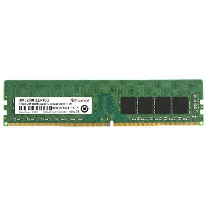 EAN 0760557848363 - Transcend JetRam JM3200HLB-16G módulo de memoria 16 GB 2 x 8 GB DDR4 288-pin DIMM imagen 1
