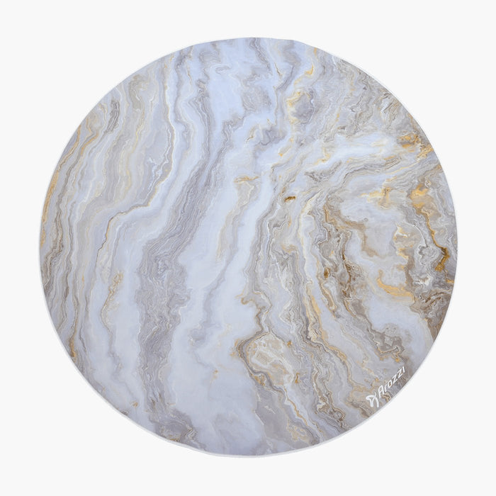 EAN 0850047390929 - Arozzi Zona Round Floor Pad Blanco, Color mármol Microfibra, Caucho imagen 3