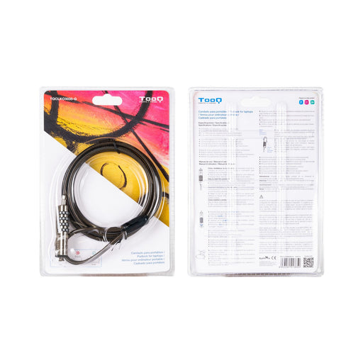 EAN 8433281013650 - TooQ TQCLKC0035-G cable antirrobo 1,5 m imagen 2