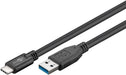 EAN 4040849679995 - Goobay 67999 cable USB USB 3.2 Gen 1 (3.1 Gen 1) 0,5 m USB A USB C Negro imagen 2