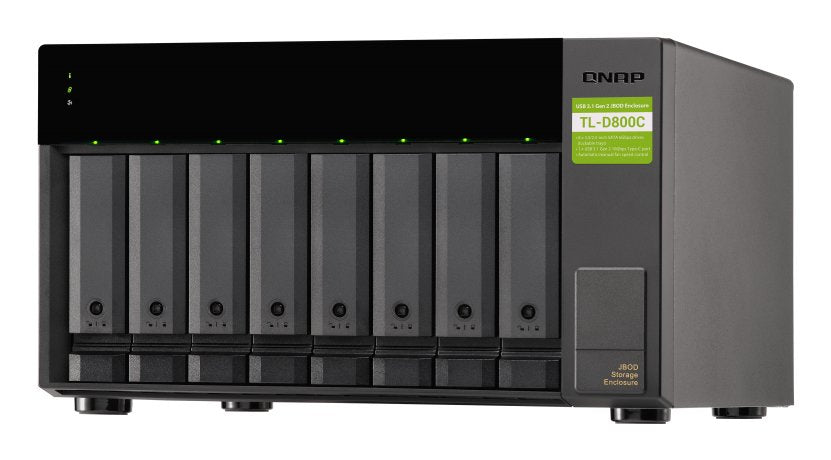 EAN 4713213516188 - QNAP TL-D800C caja para disco duro externo Carcasa de disco duro/SSD Negro, Gris 2.5/3.5" imagen 4