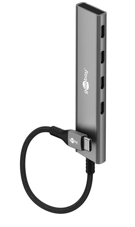 EAN 4040849765643 - Goobay 76564 hub de interfaz USB Tipo C 5000 Mbit/s Gris imagen 1