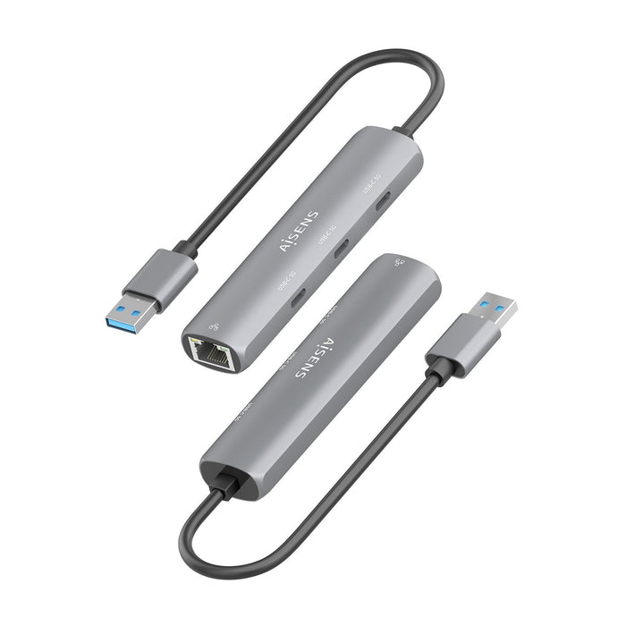 EAN 8435739903995 - AISENS ASUC-4P037-GR base para portátil y replicador de puertos Alámbrico USB 3.2 Gen 1 (3.1 Gen 1) Type- imagen 3
