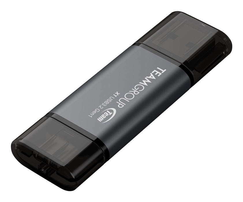 EAN 4711430803739 - Team Group X1 USB 3.2 Gen1 unidad flash USB 64 GB USB Type-A / USB Type-C 3.2 Gen 1 (3.1 Gen 1) Negro, Gr imagen 4