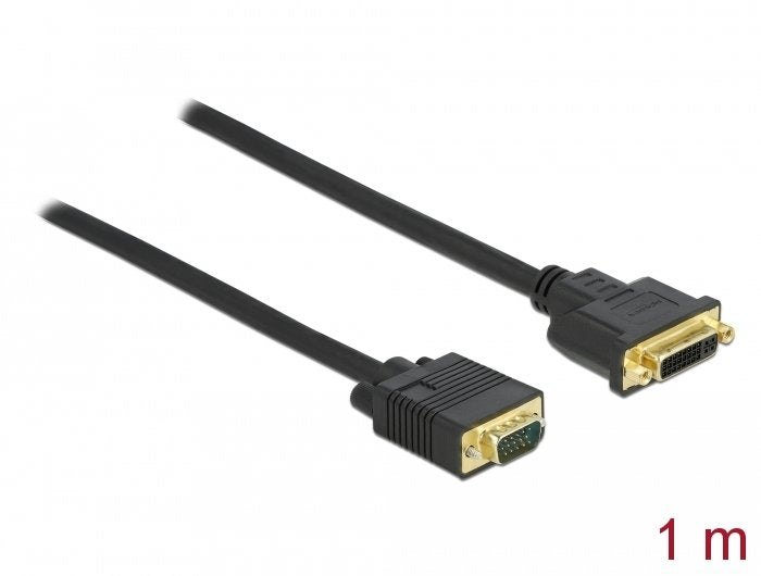 EAN 4043619867561 - DeLOCK 86756 adaptador de cable de vídeo DVI-A VGA (D-Sub) Negro imagen 2