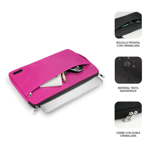 EAN 8436586741778 - SUBBLIM SUB-LS-0PS0003 maletines para portátil 35,6 cm (14") Rosa imagen 2