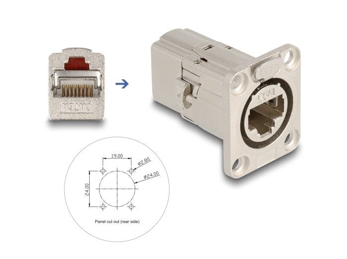 EAN 4043619670628 - DeLOCK 67062 cambiador de género para cable Plata imagen 2