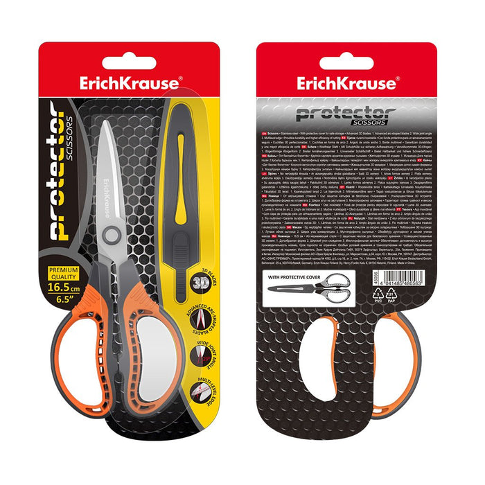 EAN 4041485480563 - ErichKrause Protector Universal Corte recto Negro, Naranja imagen 4
