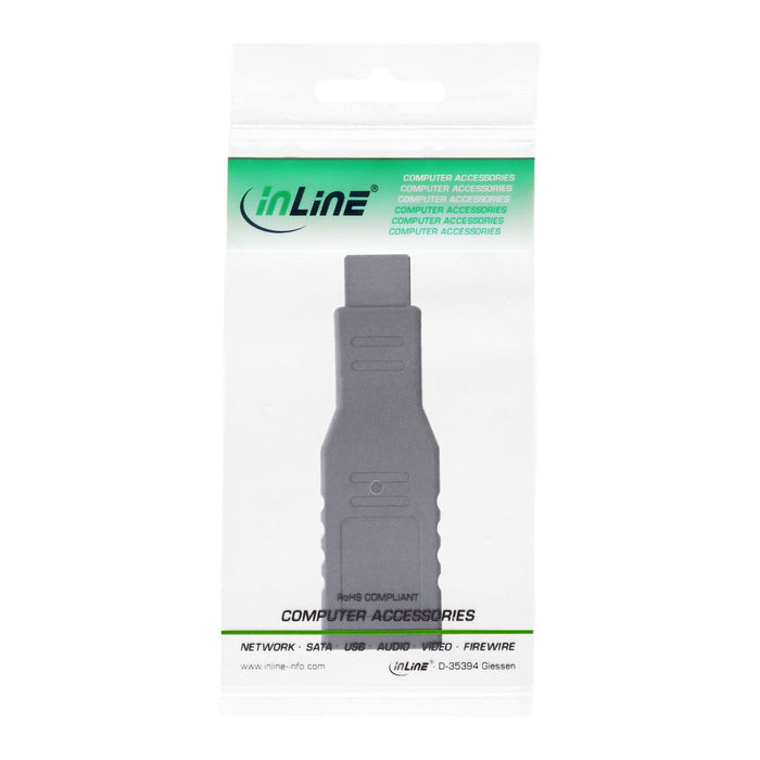 EAN 4043718093953 - InLine 34600A cambiador de género para cable 6pin female 6-pin Negro imagen 3