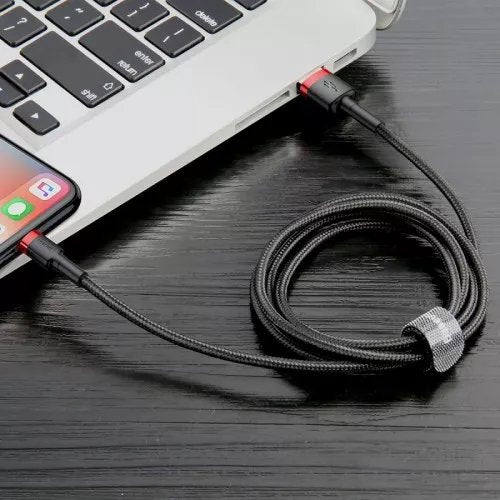 EAN 6953156275027 - Baseus CALKLF-C19 cable de conector Lightning 2 m Negro, Rojo imagen 3