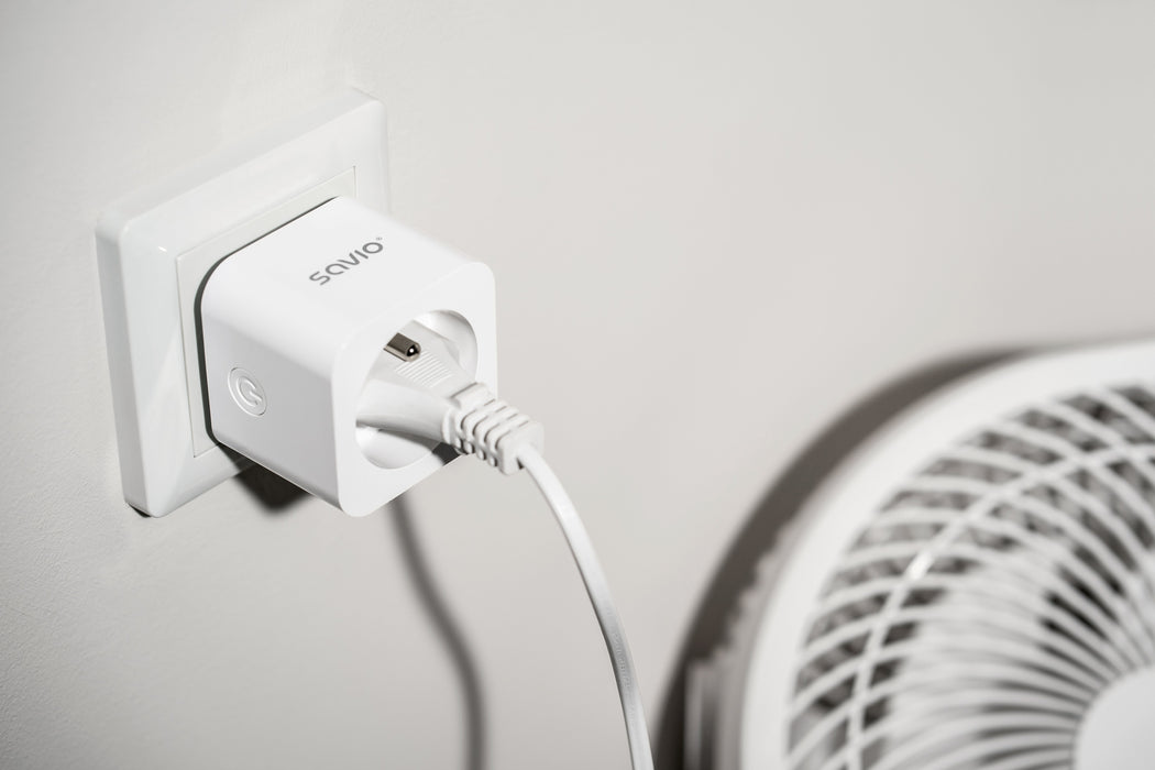 EAN 5901986048084 - Savio WI-FI smart socket 16A AS-01 White Inalámbrico Blanco imagen 9