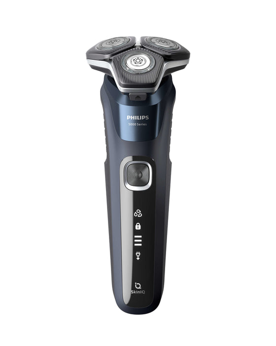 EAN 8720689008037 - Philips SHAVER Series 5000 S5885/35 afeitadora Máquina de afeitar de rotación Recortadora Azul imagen 4