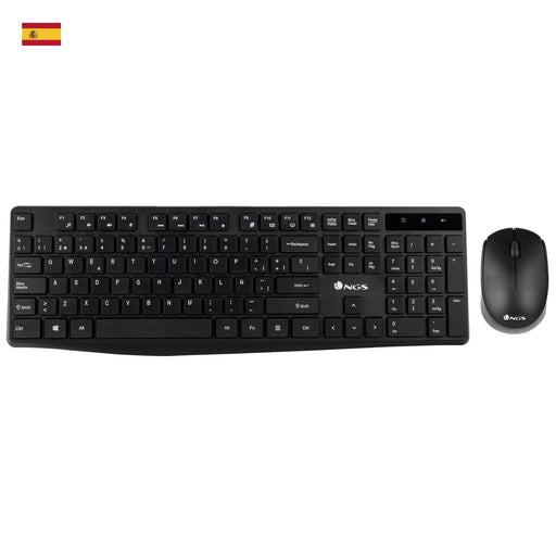 EAN 8435430617726 - NGS Allure Kit, QWERTY, ES teclado Ratón incluido Universal RF inalámbrico Negro imagen 1