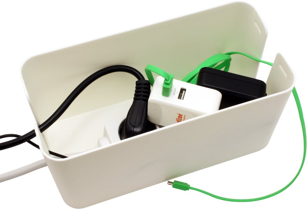 EAN 7611990145355 - VALUE 19.99.3236 organizador de cables Caja de cables Blanco 1 pieza(s) imagen 3