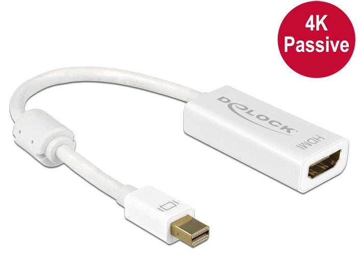 EAN 4043619626144 - DeLOCK 62614 adaptador de cable de vídeo 0,2 m Mini DisplayPort HDMI tipo A (Estándar) Blanco imagen 2