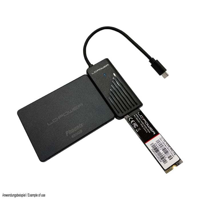 EAN 4262443280975 - LC-Power LC-ADA-USB-SATA-NVME tarjeta y adaptador de interfaz imagen 8