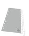 EAN 4005546640730 - Durable 6441 Separador en blanco con pestaña Polipropileno (PP) Gris imagen 2