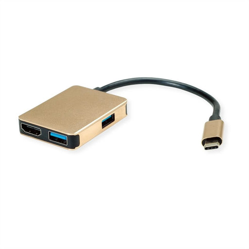 EAN 7630049617704 - ROLINE 12.02.1120 base para portátil y replicador de puertos Alámbrico USB 3.2 Gen 1 (3.1 Gen 1) Type-C O imagen 1