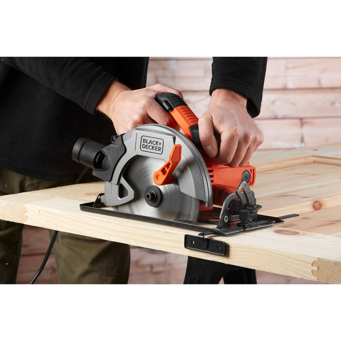 EAN 5035048655078 - Black & Decker CS1550-QS sierra circular portátil 19 cm Negro, Naranja 5500 RPM 1500 W imagen 3