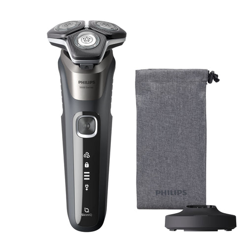 EAN 8720689021197 - Philips SHAVER Series 5000 S5887/13 afeitadora Máquina de afeitar de rotación Recortadora Negro, Gris imagen 1