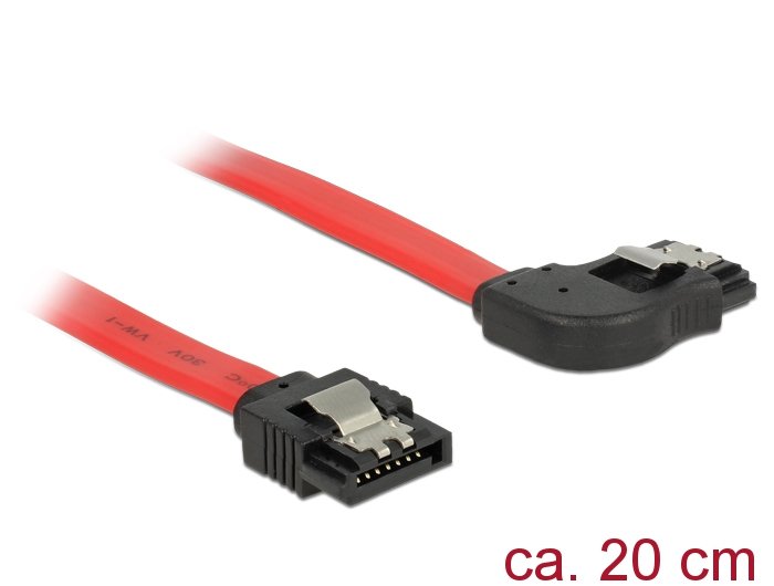 EAN 4043619839674 - DeLOCK 83967 cable de SATA 0,2 m SATA 7-pin Negro, Rojo imagen 1