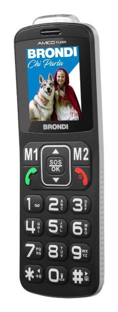 EAN 8015908820706 - Brondi Amico Flash 5,08 cm (2") Negro Teléfono básico imagen 4
