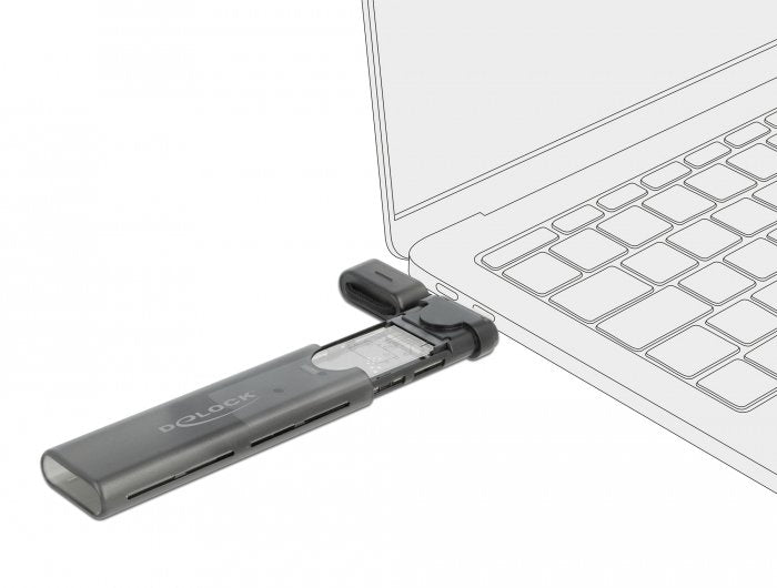 EAN 4043619426355 - DeLOCK 42635 caja para disco duro externo Caja externa para unidad de estado sólido (SSD) Negro imagen 2