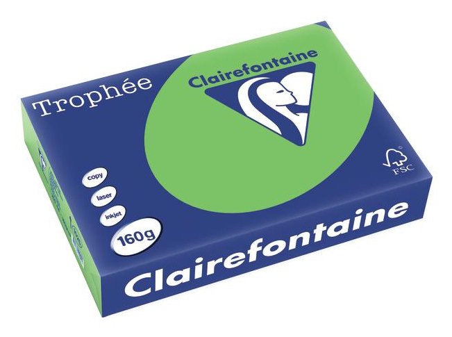 EAN 3329680000207 - Clairefontaine Trophée papel para impresora de inyección de tinta A4 (210x297 mm) 250 hojas Verde imagen 1