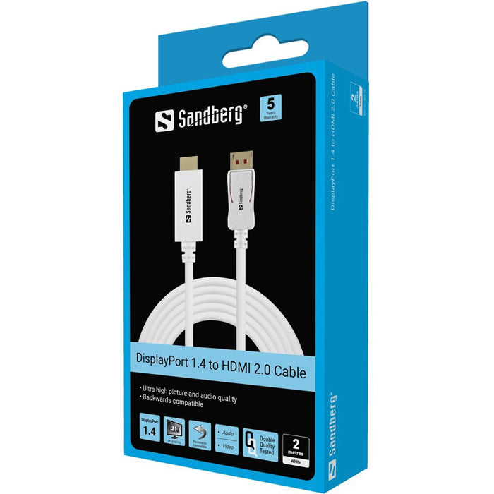 EAN 5705730509162 - Sandberg 509-16 adaptador de cable de vídeo Blanco imagen 2