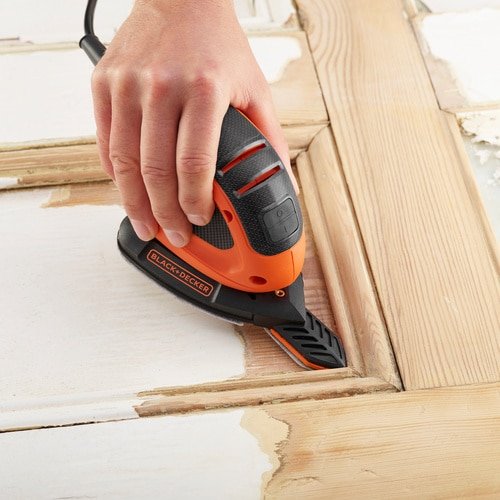 EAN 5035048704110 - Black & Decker BEW230 Lijadora de detalles 11000 RPM Negro, Naranja 55 W imagen 5