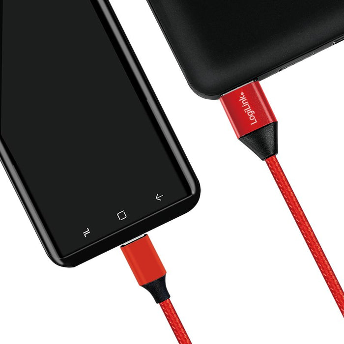 EAN 4052792052749 - LogiLink CU0147 cable USB USB 2.0 0,3 m USB A USB C Rojo imagen 3