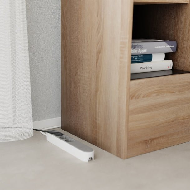 EAN 8721022290300 - Hombli HBPO-0108 base múltiple 3 salidas AC Interior Blanco, Gris imagen 4