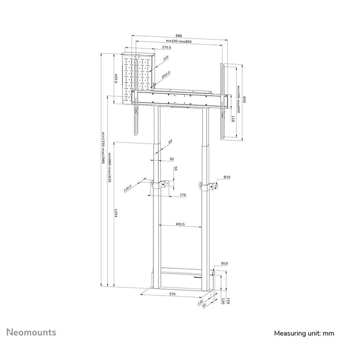 EAN 8717371449742 - Neomounts WL55-875WH1 soporte para TV 2,54 m (100") Blanco imagen 20