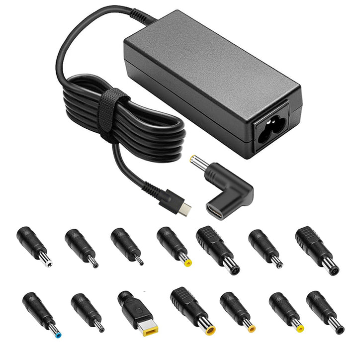 Cargador Usb-C Multipuntas 20v 3,25a 65w Compatible Con Lenovo, Asus, Acer, Hp Y Dell