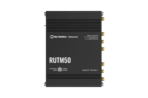 EAN 4779051840540 - Teltonika RUTM50 router inalámbrico Gigabit Ethernet Doble banda (2,4 GHz / 5 GHz) 5G Negro imagen 1
