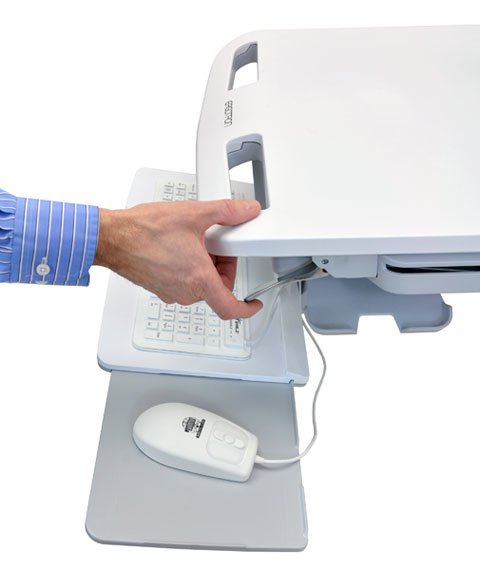 EAN 698833022964 - Ergotron StyleView EMR Cart with LCD Pivot, LiFe Powered, EU Aluminio, Gris, Blanco Panel plano Carro mult imagen 3