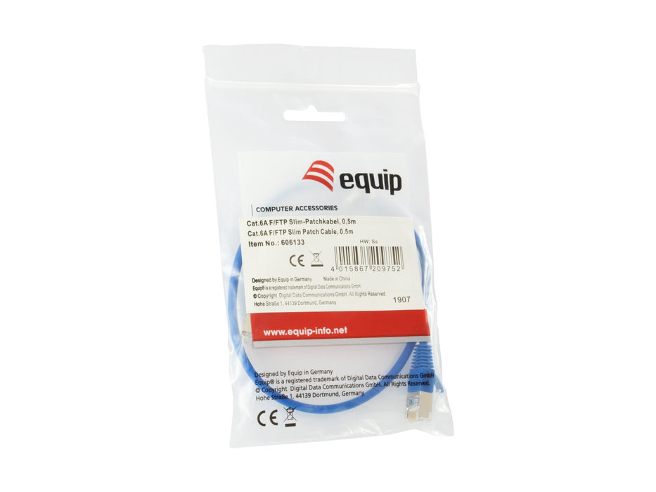 EAN 4015867209752 - Equip 606133 cable de red Azul 0,5 m Cat6a F/FTP (FFTP) imagen 4