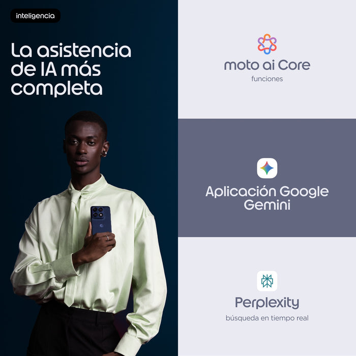 EAN 0840493616353 - Motorola edge 70 pro 17,2 cm (6.78") SIM doble Android 16.0 5G USB Tipo C 8 GB 256 GB 6500 mAh Azul oscur imagen 9
