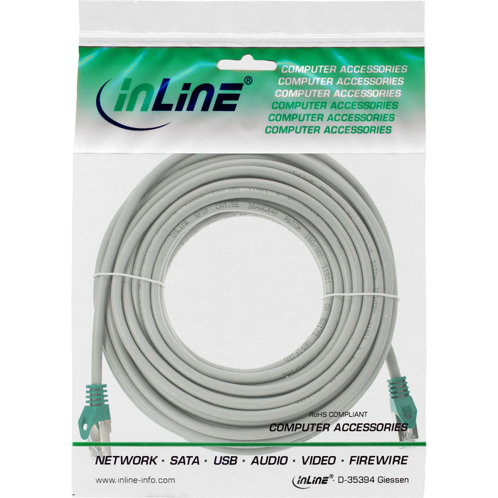 EAN 4043718007424 - InLine 72501 cable de red Gris 10 m Cat5e SF/UTP (S-FTP) imagen 3